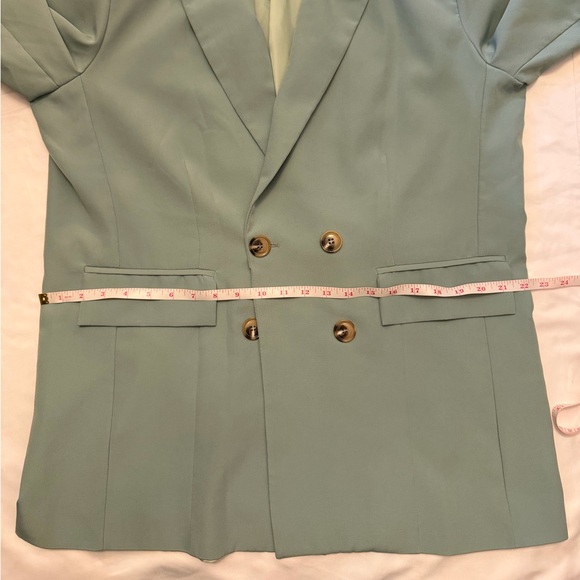 Nasty Gal size large mint green blazer - Picture 7 of 10